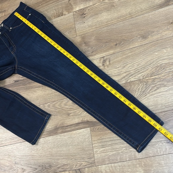 Seven 7 Tummyless High Rise Skinny Blue Denim Jeans womens size 16 - Picture 7 of 10